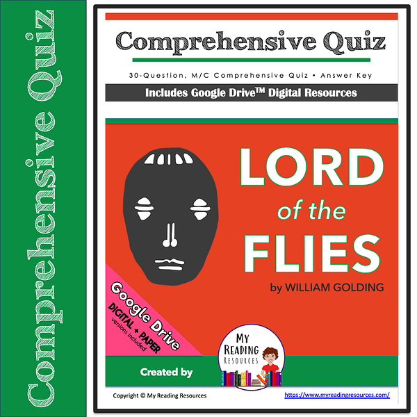 Lord Of The Flies Comprehensive Quiz - My Reading Resources