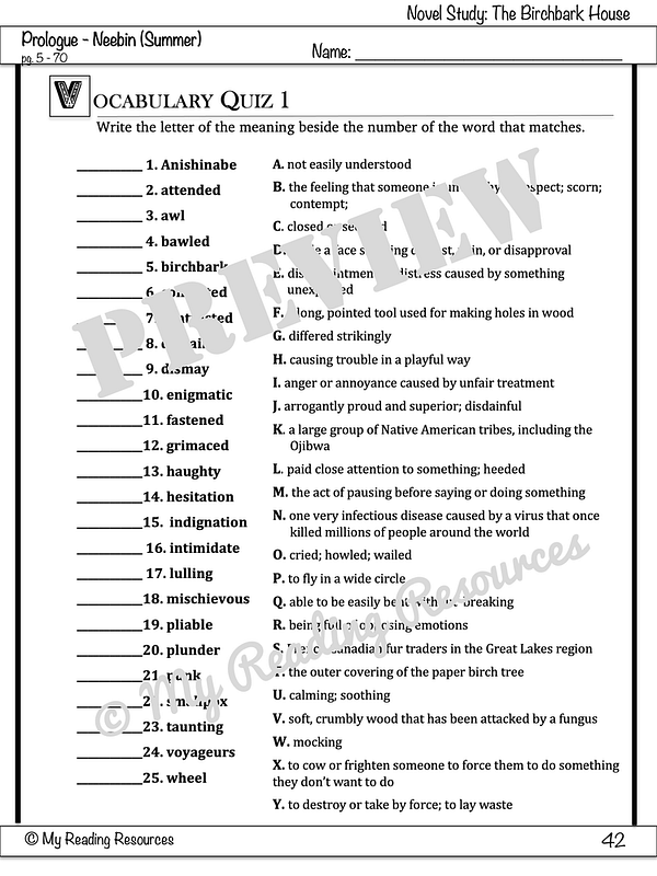 the-birchbark-house-novel-study-my-reading-resources