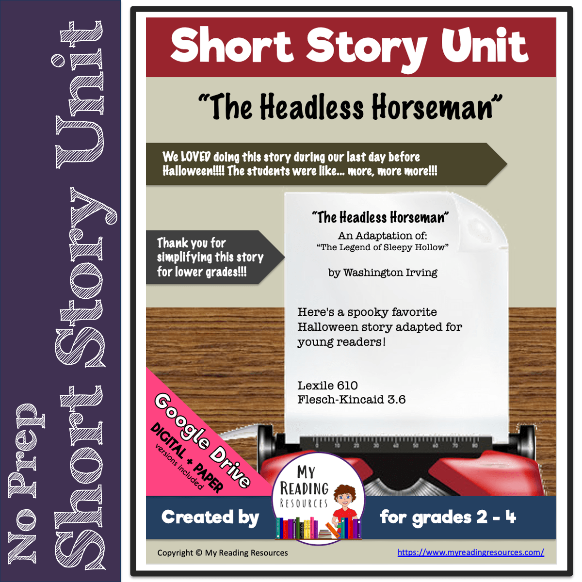 "The Headless Horseman" Short Story Unit My Reading Resources