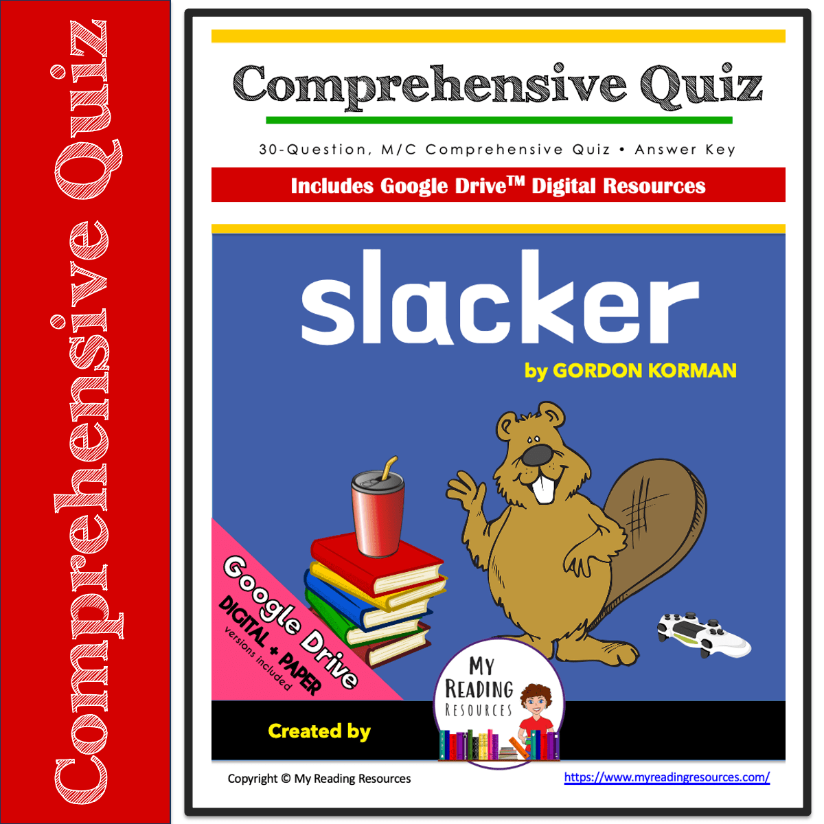 Slacker Comprehensive Quiz My Reading Resources