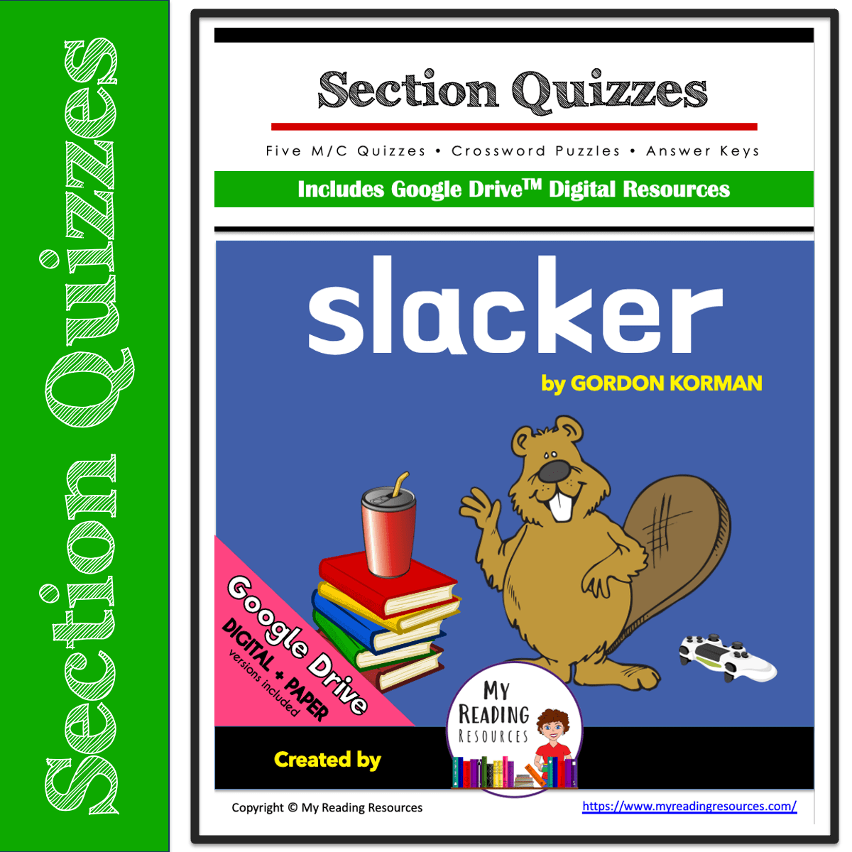 Slacker Section Quizzes & Crossword Puzzles My Reading Resources