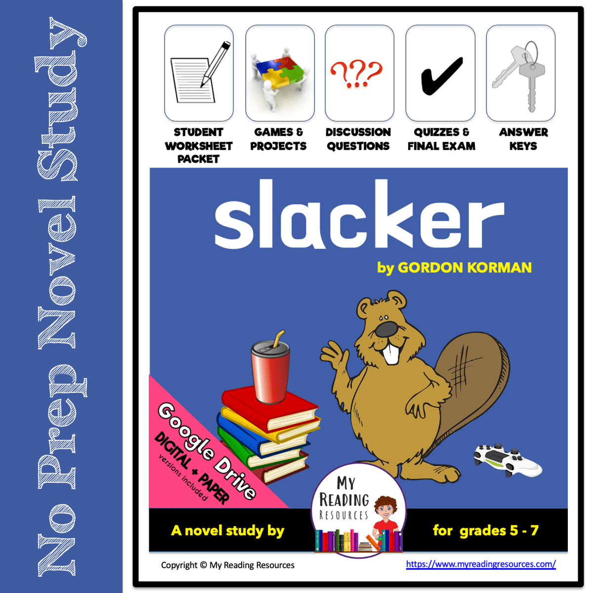 Slacker Novel Study My Reading Resources