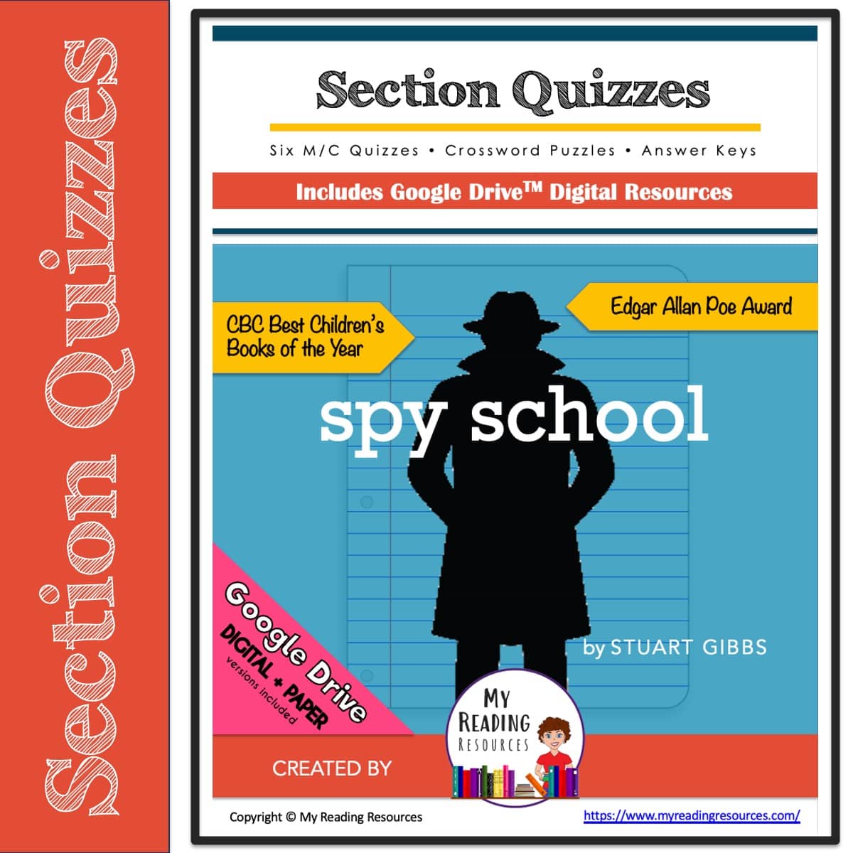 Spy School Section Quizzes Crossword Puzzles My Reading Resources